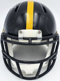 JAMES HARRISON AUTOGRAPHED STEELERS BLACK MINI HELMET BECKETT WITNESS 241383