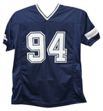 Charles Haley Autographed/Signed Pro Style Blue XL Jersey BAS 40269