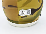 LADAINIAN TOMLINSON AUTOGRAPHED JETS CAMO MINI HELMET HOF 17 BECKETT 232615