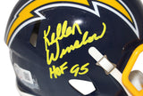 Kellen Winslow Signed San Diego Chargers TB Mini Helmet HOF Beckett 40436