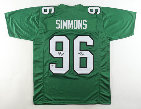 Clyde Simmons Signed Philadelphia Eagles Jersey Inscribed "Eagles HOF 2018"/ PSA