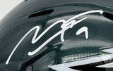 Makai Lemon Eagles Signed/Autographed Speed Mini Helmet Beckett 213652