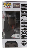 Lakers Magic Johnson Signed USA #112 Funko Pop Vinyl Figure w/ Red Sig BAS Wit