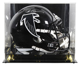 Falcons Deion Sanders Signed 1990-02 TB Full Size Speed Rep Helmet W/ Case BAS W