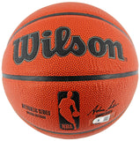 Bulls Dennis Rodman Authentic Signed Wilson Basketball BAS Witnessed