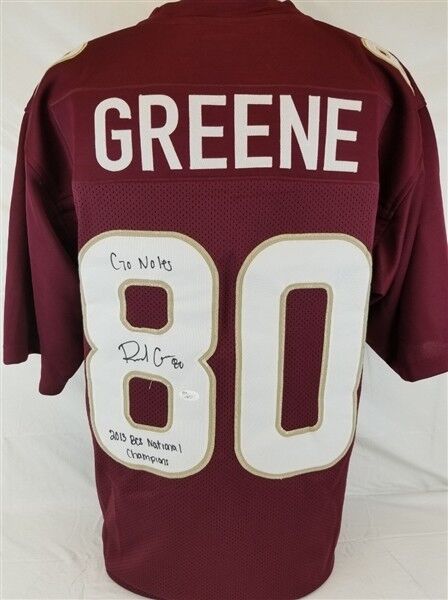 Rashad Greene "Go Noles 2013 BCS National Champions" Signed FSU Jersey (JSA COA)