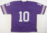 Fran Tarkenton Signed Minnesota Vikings Jersey Inscribed "HOF 86" (JSA) Q.B.
