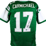 Harold Carmichael Autographed Green Pro Style Jersey w/HOF- Beckett W Hologram