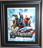 Framed Marvel "The Avengers" Poster Autographed by Stan Lee PSA/DNA
