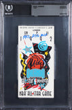 Magic Johnson "1992 ASG MVP" Signed 1992 NBA All Star Game Ticket BAS Slabbed 2
