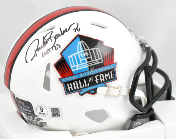 Ronde Barber Autographed Buccaneers HOF Speed Mini Helmet HOF - Beckett W Holo