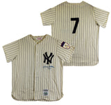 Yankees Mickey Mantle "No. 7" Authentic Signed M&N Pinstripe Jersey BAS #AE13532