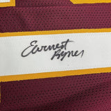 Framed Autographed Earnest Byner 35x39 Washington Maroon Football Jersey JSA COA