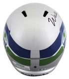 Seahawks Walter Jones "HOF 14" Signed 1983-01 TB F/S Speed Rep Helmet BAS Wit