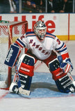 Mike Ritcher Signed New York Rangers Logo Puck (JSA COA) 1994 Stanley Cup Goalie