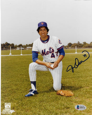Jesse Orosco Autographed New York Mets 8x10 Photo Beckett Authenticated