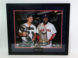 Tom Brady and David Ortiz Autographed 16x20 Photo Framed Tristar & Fanatics COA