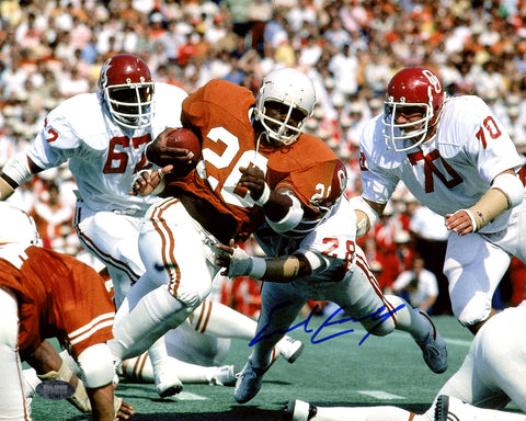 EARL CAMPBELL AUTOGRAPHED SIGNED 8X10 PHOTO TEXAS LONGHORNS MCS HOLO 178351
