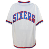 Darryl Dawkins Signed 76ers Mitchell & Ness White Warmup Jacket BAS 48479