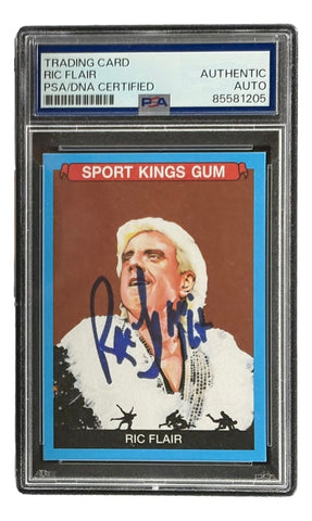 Ric Flair Signed 2023 Sport Kings #141 Wrestling Trading Card 16x Inscribed PSA