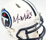 MARCUS MARIOTA AUTOGRAPHED TENNESSEE TITANS SPEED MINI HELMET BECKETT BAS 132507