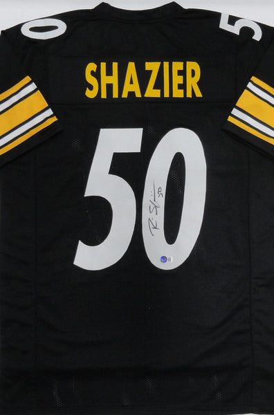 Steelers RYAN SHAZIER Signed Custom Replica Black Pittsburgh Jersey AUTO - BAS