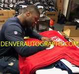 Roquan Smith Autographed/Signed Georgia Bulldogs Red XL Jersey BAS 22662