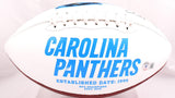 Luke Kuechly Thomas Davis Signed Carolina Panthers Logo Football- Beckett W Holo