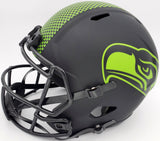 RUSSELL WILSON AUTOGRAPHED SEAHAWKS ECLIPSE BLACK FULL SIZE HELMET RW 178955