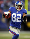 Mario Manningham Signed NY Giants Jersey (Sports Integrity) Ex-Michigan Receiver