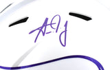 Aaron Jones Autographed Minnesota Vikings F/S Alt 24 Speed Helmet-Beckett W Holo