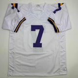 Autographed/Signed Patrick Peterson LSU White College Football Jersey JSA COA