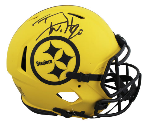 Steelers T.J. Watt Signed Rave Full Size Speed Proline Helmet BAS Witnessed