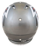 Falcons Julio Jones Signed Flash Full Size Speed Proline Helmet W/ Case BAS Wit