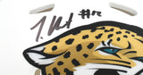 Travis Hunter Autographed Jaguars Alt 2024 Speed Mini Helmet - Beckett W Holo