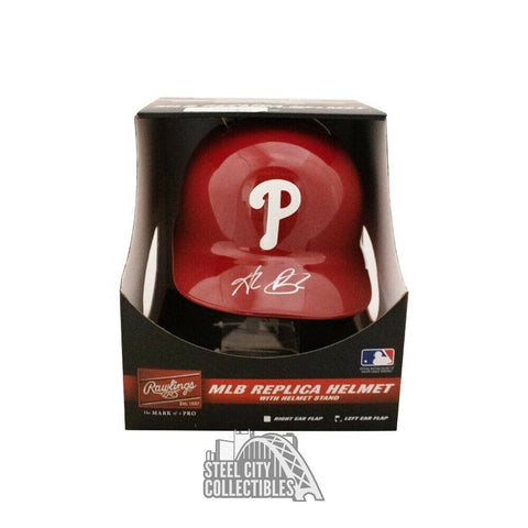 Alec Bohm Autographed Philadelphia Phillies Replica Batting Helmet - Fanatics