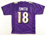 Roquan Smith Signed Baltimore Ravens Jersey (Beckett) 2018 1st Round Draft Pk LB