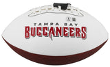 John Lynch Signed Buccaneers Logo Football (Beckett) Super Bowl XXXVII Champ/ DB
