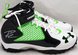 Russell Wilson Autographed Turf Under Armor Cleats Seahawks 12.5 RW Holo 42135