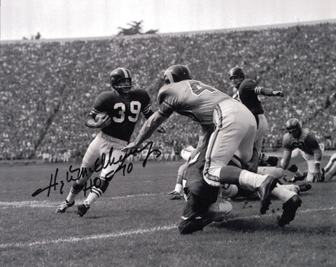 Hugh McElhenny Autographed 8x10 Photo San Francisco 49ers "HOF 70" SKU #245970