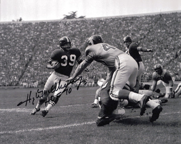 Hugh McElhenny Autographed 8x10 Photo San Francisco 49ers "HOF 70" SKU #245970