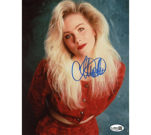 Christina Applegate Signed Red Outfit Unframed 8x10 Married w/ Children Photo