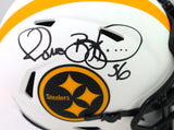 Jerome Bettis Autographed Steelers Lunar Speed Mini Helmet- Beckett W Holo*Black