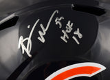 Brian Urlacher Autographed Chicago Bears F/S Speed Helmet w/ HOF -Beckett W Holo