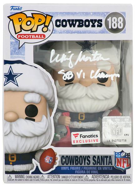 Craig Morton Signed Cowboys SANTA Funko Pop Doll #188 w/SB Champs - (SS COA)