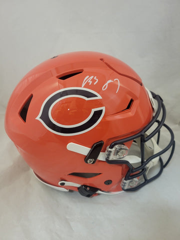 LUTHER BURDEN SIGNED CHICAGO BEARS F/S ALT SPEEDFLEX AUTHENTIC HELMET BECKETT QR