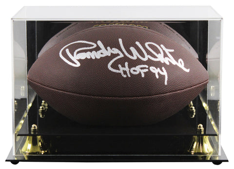 Cowboys Randy White "HOF 94" Signed Wilson Super Grip Football W/ Case BAS Wit