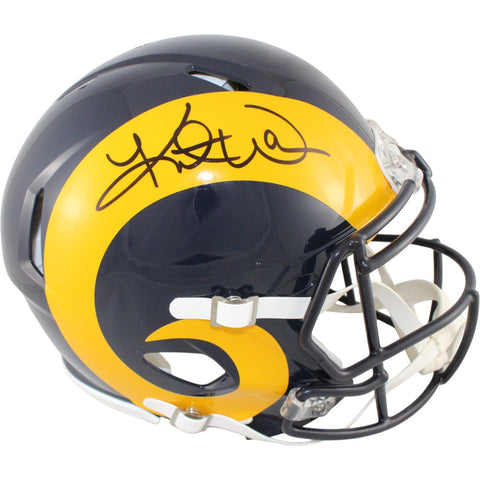 Kurt Warner Autographed Saint Louis Rams Authentic TB Helmet Beckett W 51795