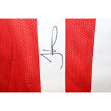 Tyreek Hill Autographed/Signed Pro Style Red Jersey Beckett 43416