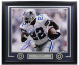 Emmitt Smith Signed Framed 16x20 Dallas Cowboys Photo BAS WS41152